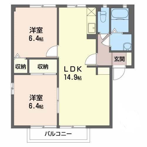 間取り２LDK